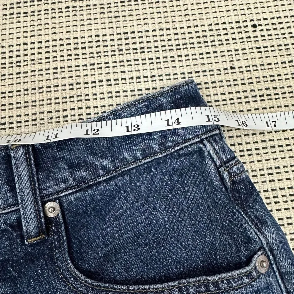 J.Crew Dark Wash Denim Granola Girl Casual High Rise Jean Shorts